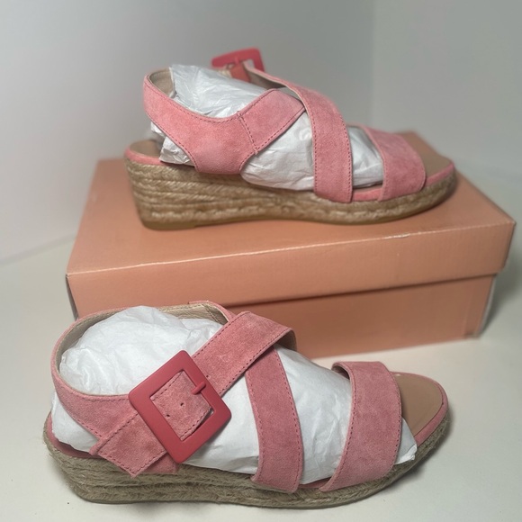 Eric Michael Lidia Pink Espadrille Sandals Size 37. Never worn. - Picture 4 of 14